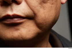 Face Mouth Cheek Skin Man Asian Chubby Wrinkles Studio photo references
